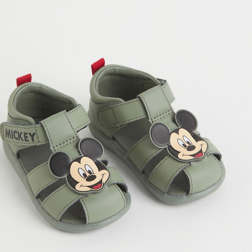 H&M strappy Mickey Mouse sandals size 5.5
